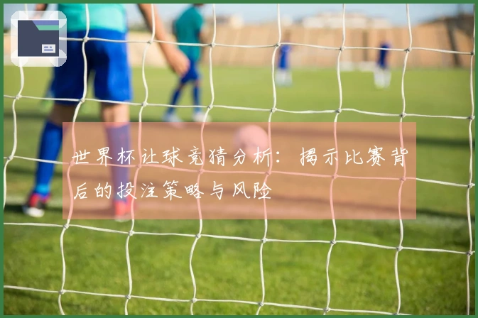 世界杯让球竞猜分析：揭示比赛背后的投注策略与风险
